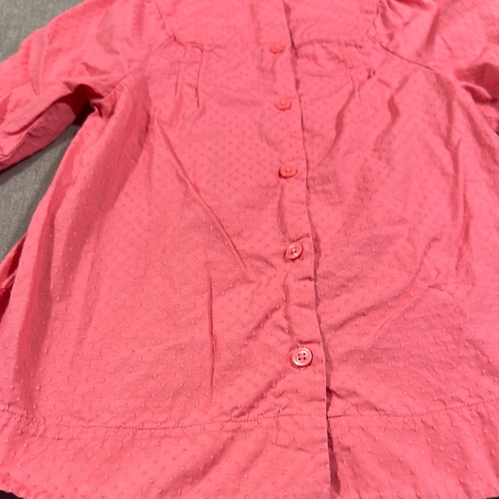 Janie and Jack Coral Textured Dress Size 5 - Picture 5 of 5